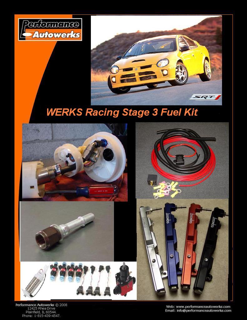WERKS Racing SRT-4 Stage 3 Fuel System
